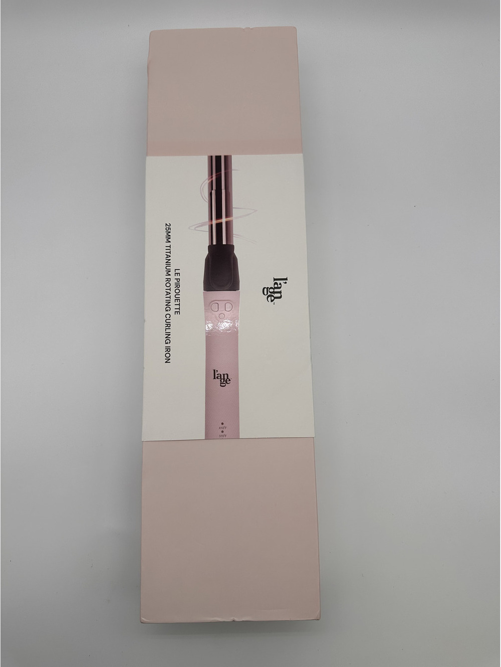 L'ange Le Pirouette 25mm Titanium Rotating Curling Iron Blush
